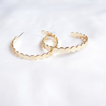 Load image into Gallery viewer, unique gold hoop earrings jess lux accessories earrings for women
