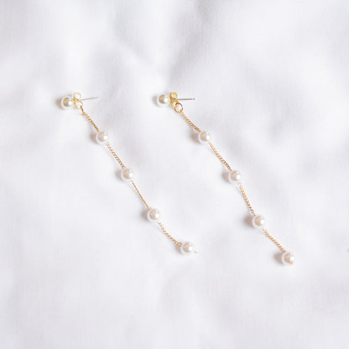faux pearl dangle unique earrings for women jess lux accessories 