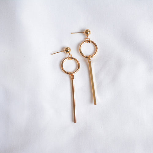 simple gold dangle earrings jess lux accessories earrings for women  